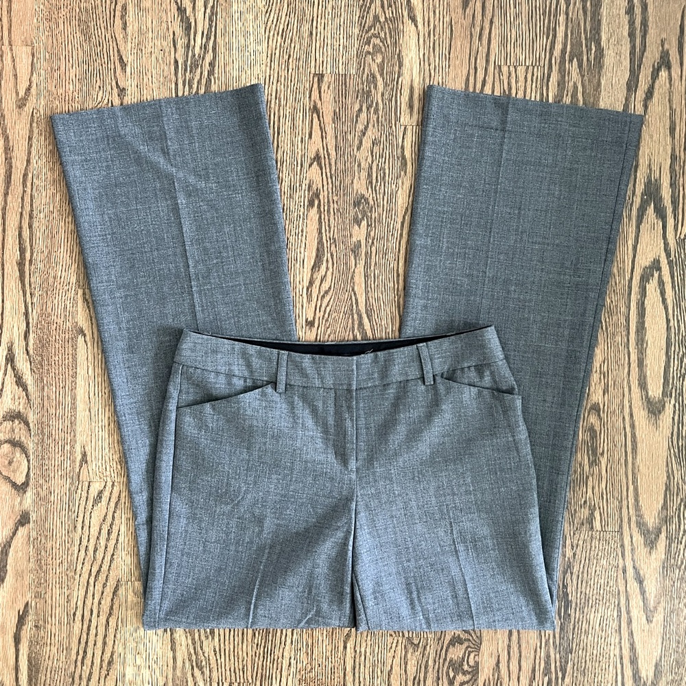 Express Editor Mid Rise Trouser Flare Pants - Hea… - image 3